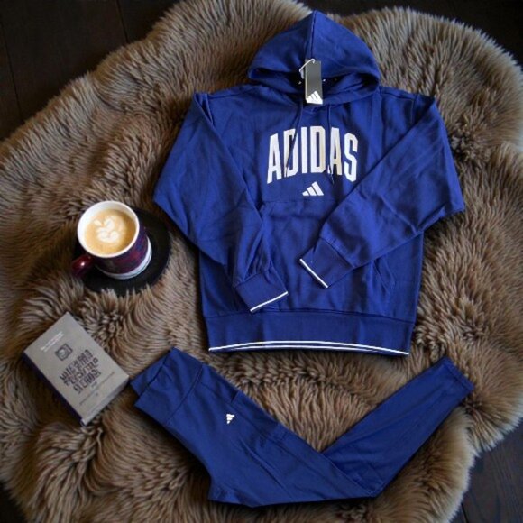 2 piece ADIDAS NEW HOODIE and LEGGINGS MATCHING OUTFIT SIZE XL outfit - Picture 2 of 4